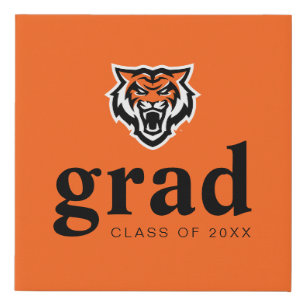 Idaho State University Bengals Spirit Design Faux Canvas Print
