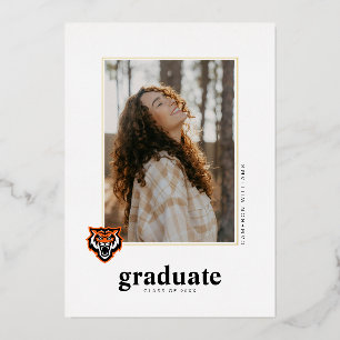 Idaho State University Bengals Spirit Design Foil Invitation