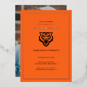 Idaho State University Bengals Spirit Design Foil Invitation