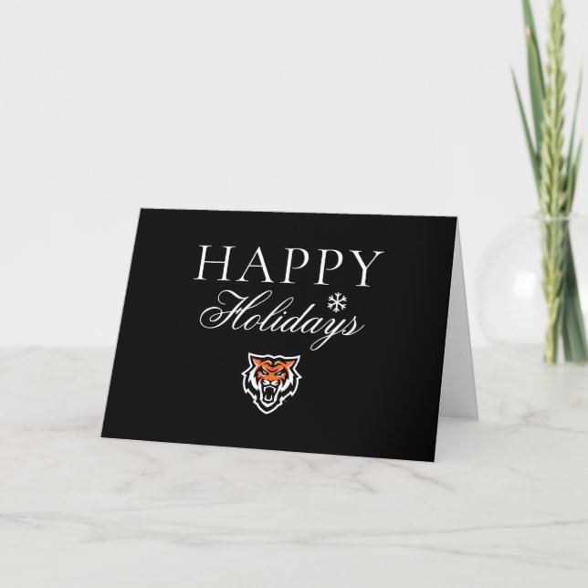 Idaho State University Bengals Spirit Design Holiday Card (Front)