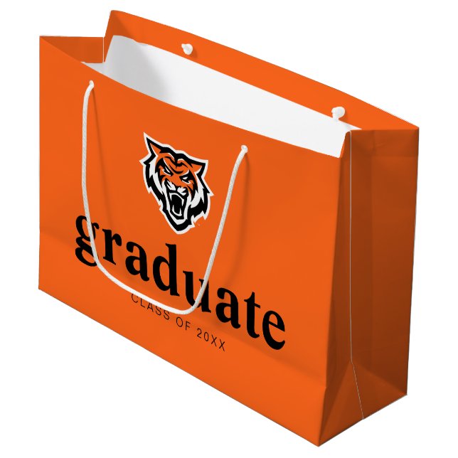 Idaho State University Bengals Spirit Design Large Gift Bag (Front Angled)