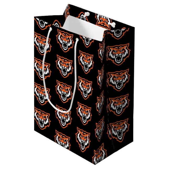Idaho State University Bengals Spirit Design Medium Gift Bag (Front Angled)