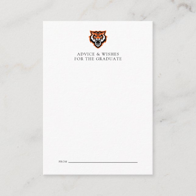 Idaho State University Bengals Spirit Design Note Card (Front)