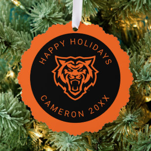 Idaho State University Bengals Spirit Design Ornament Card