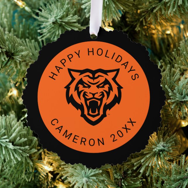 Idaho State University Bengals Spirit Design Ornament Card (Insitu (Tree))