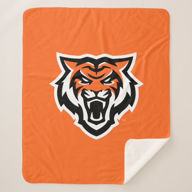 Idaho State University Bengals Spirit Design Sherpa Blanket (Front)