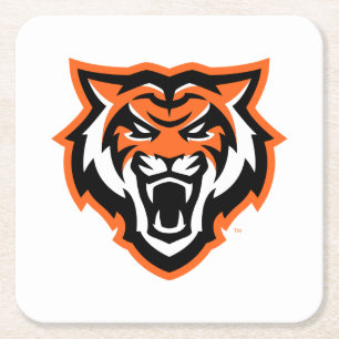 Idaho State University Bengals Spirit Design Square Paper Coaster