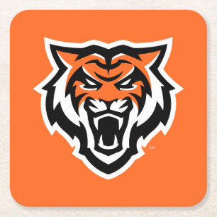 Idaho State University Bengals Spirit Design Square Paper Coaster