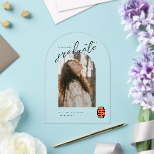 Idaho State University Bold Bengals Logo Acrylic Invitations