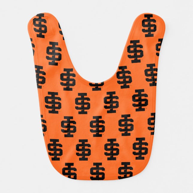 Idaho State University Bold Bengals Logo Baby Bib (Front)