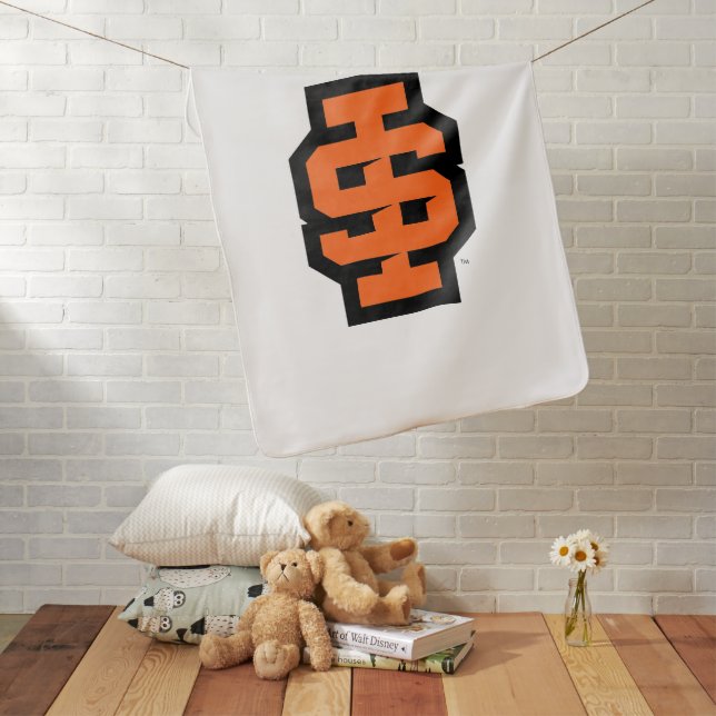 Idaho State University Bold Bengals Logo Baby Blanket (In Situ)