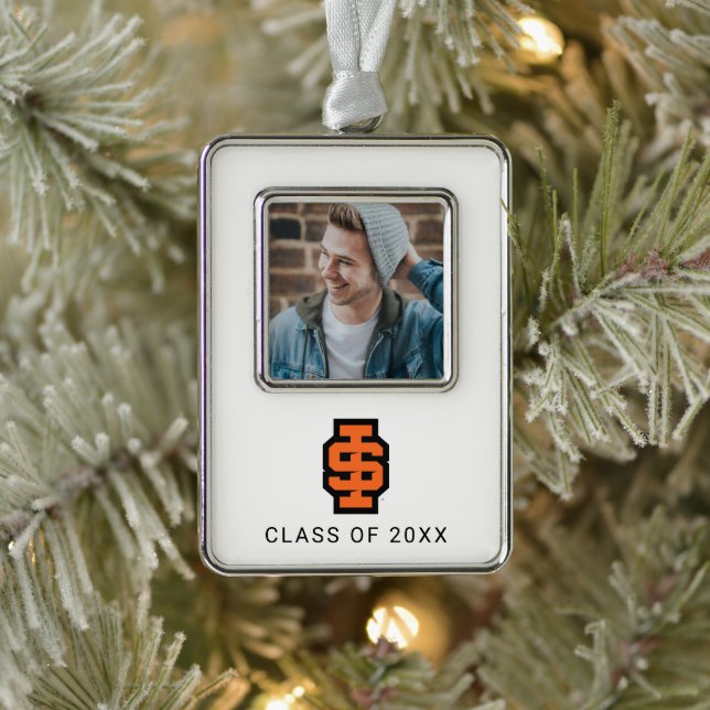 Idaho State University Bold Bengals Logo Christmas Ornament (Tree)