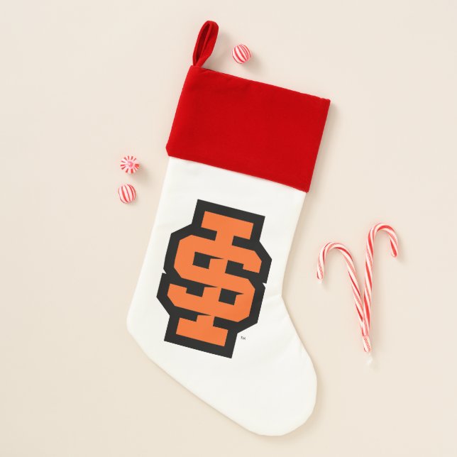 Idaho State University Bold Bengals Logo Christmas Stocking (Front)