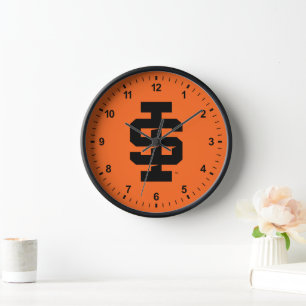 Idaho State University Bold Bengals Logo Clock