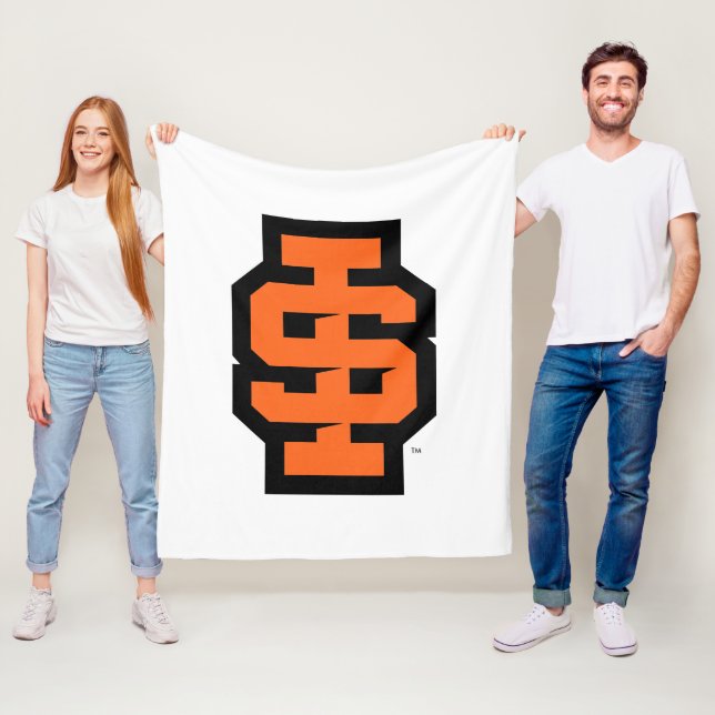 Idaho State University Bold Bengals Logo Fleece Blanket (In Situ)