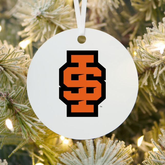 Idaho State University Bold Bengals Logo Metal Ornament (Insitu)
