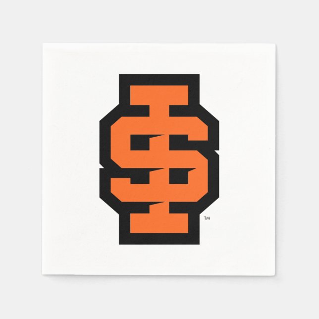 Idaho State University Bold Bengals Logo Napkins (Front)