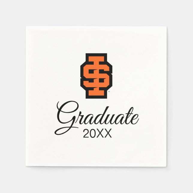 Idaho State University Bold Bengals Logo Napkins (Front)