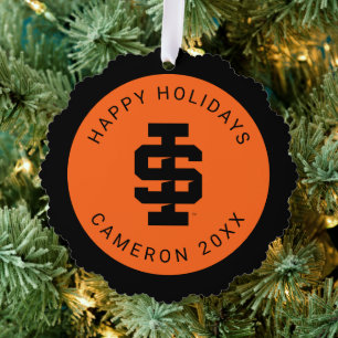 Idaho State University Bold Bengals Logo Ornament Card