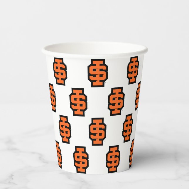 Idaho State University Bold Bengals Logo Paper Cups (Back)