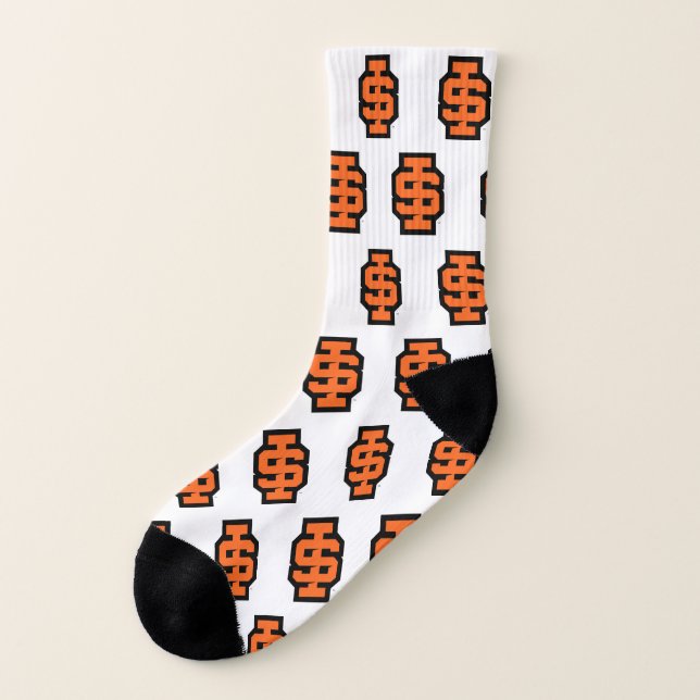 Idaho State University Bold Bengals Logo Socks (Left Outside)