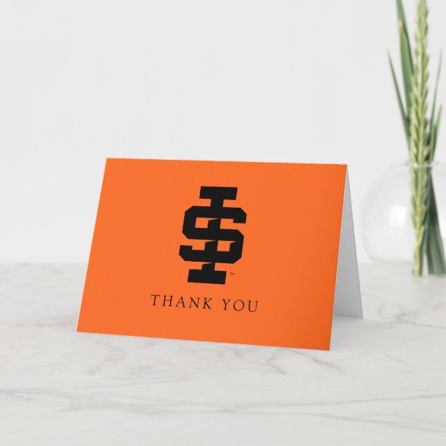 Idaho State University Bold Bengals Logo Thank You Card (Front)
