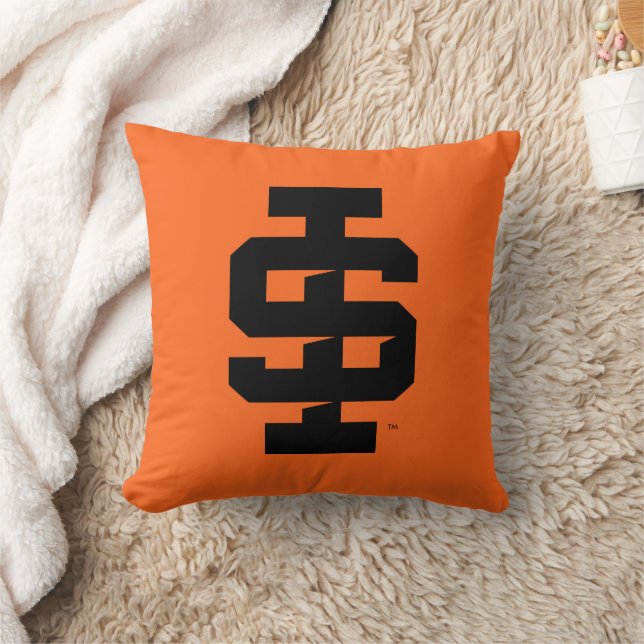 Idaho State University Bold Bengals Logo Throw Pillow (Blanket)