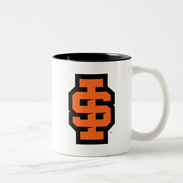 Idaho State University Bold Bengals Logo Two-Tone Coffee Mug (Right)