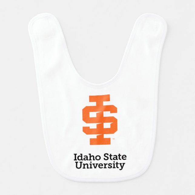 Idaho State University Official Logo Design Baby Bib (Front)