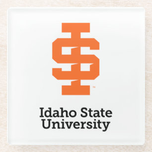 Idaho State University Official Logo Design Glass Coaster