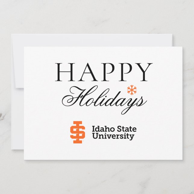 Idaho State University Official Logo Design Holiday Card (Front)