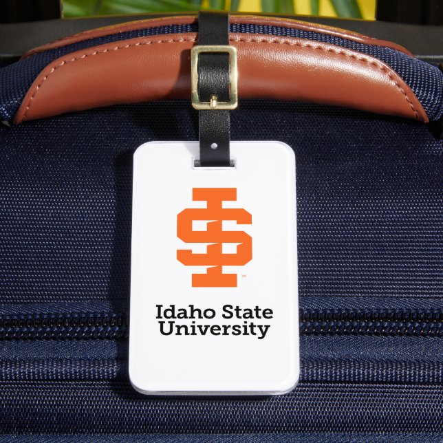Idaho State University Official Logo Design Luggage Tag (Front Insitu 2)