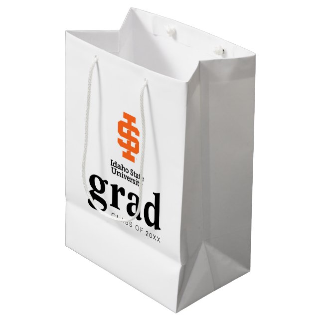 Idaho State University Official Logo Design Medium Gift Bag (Front Angled)