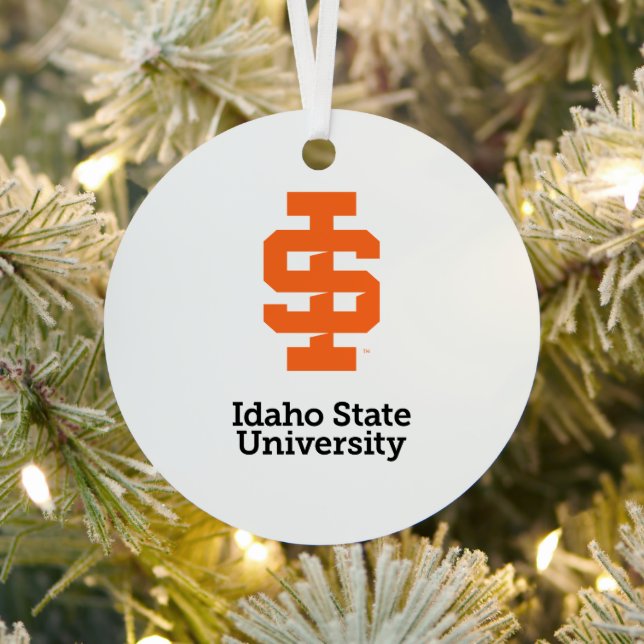 Idaho State University Official Logo Design Metal Ornament (Insitu)