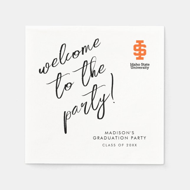 Idaho State University Official Logo Design Napkins (Front)