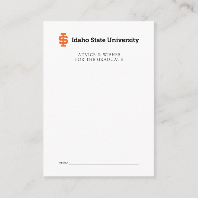 Idaho State University Official Logo Design Note Card (Front)