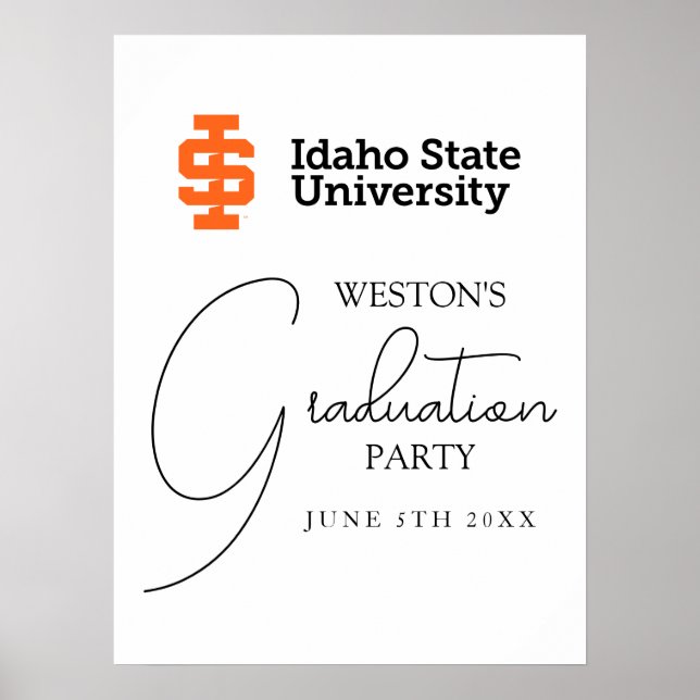 Idaho State University Official Logo Design Poster (Front)