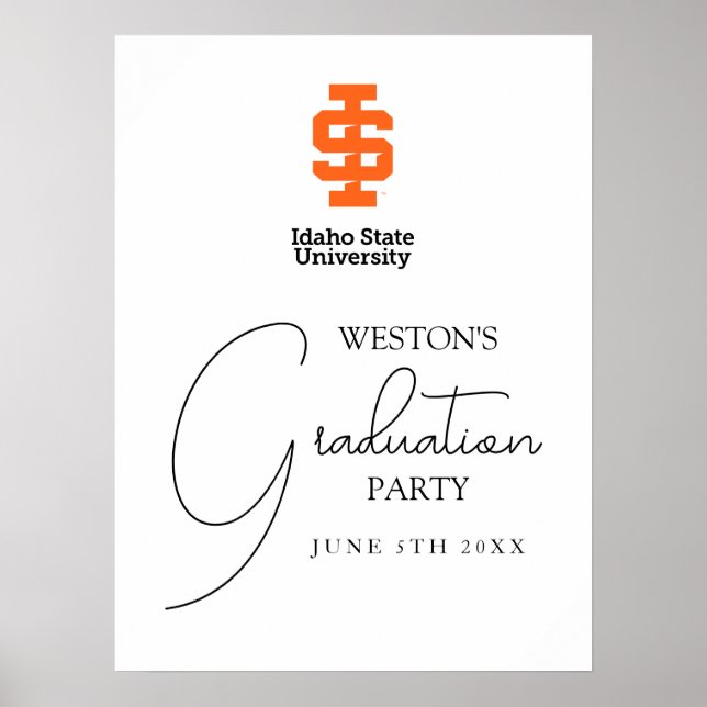 Idaho State University Official Logo Design Poster (Front)