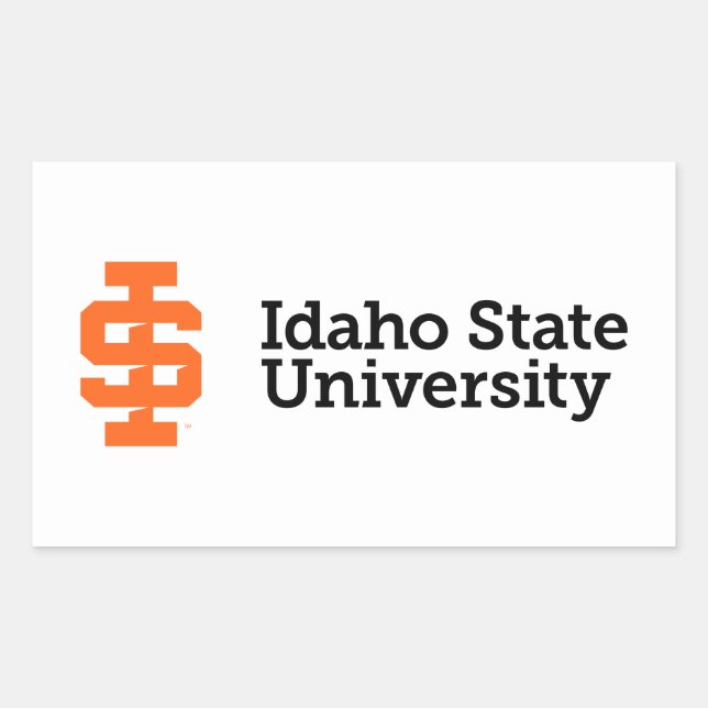 Idaho State University Official Logo Design Rectangular Sticker (Front)