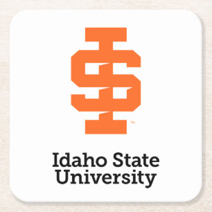 Idaho State University Official Logo Design Square Paper Coaster
