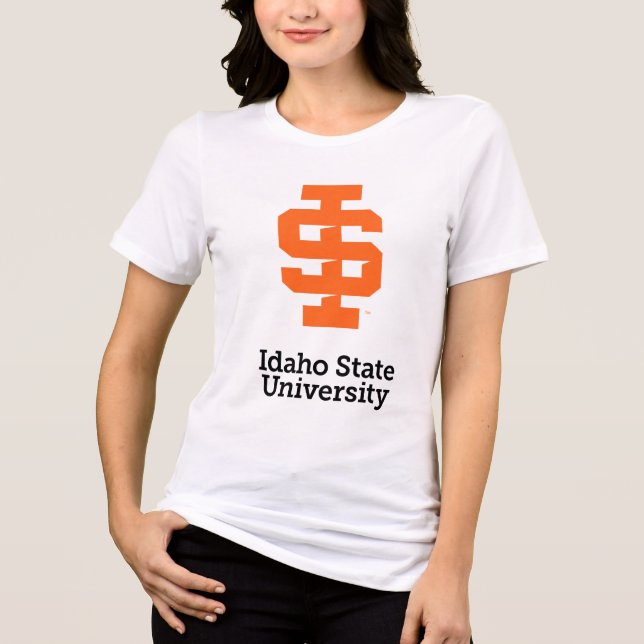 Idaho State University Official Logo Design Tri-Blend Shirt (Front)