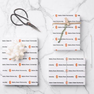 Idaho State University Official Logo Design Wrapping Paper Sheets