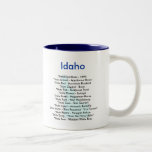 Idaho Symbols &amp; Map Two-tone Coffee Mug at Zazzle