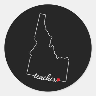 Idaho Teacher Appreciation Gifts  Classic Round Sticker