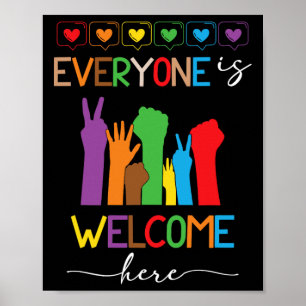 Idaho Teacher Everyone Is Welcome Here Men Women 2 Poster