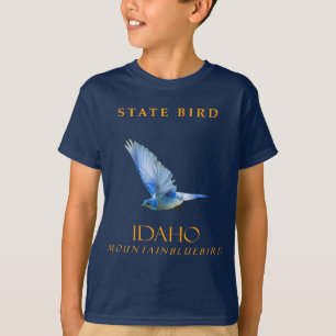Idaho Territory Bird The Mountain Bluebird T-Shirt