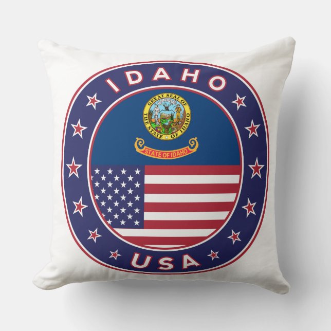 Idaho Throw Pillow (Front)
