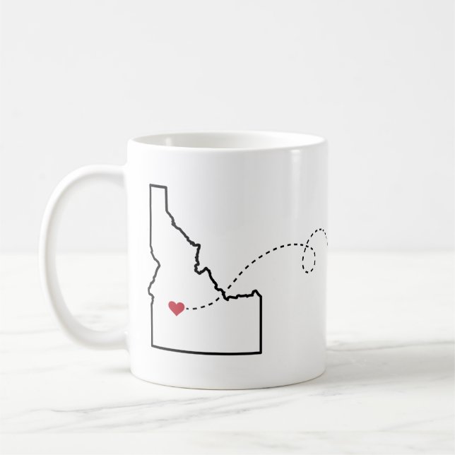Idaho to Maine - Heart2Heart Coffee Mug (Left)