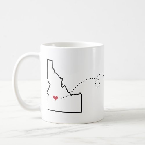 Idaho to Ohio _ Heart2Heart Coffee Mug