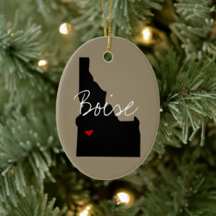 Idaho Town Ceramic Ornament